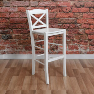 Cross Back Painted Seat